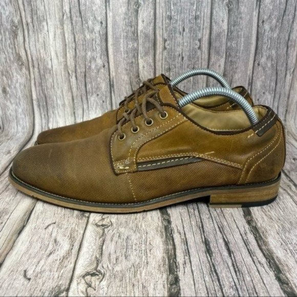 Steve Madden Men’s Size 8.5 Brown Jaysun Oxford Shoes - Picture 4 of 9